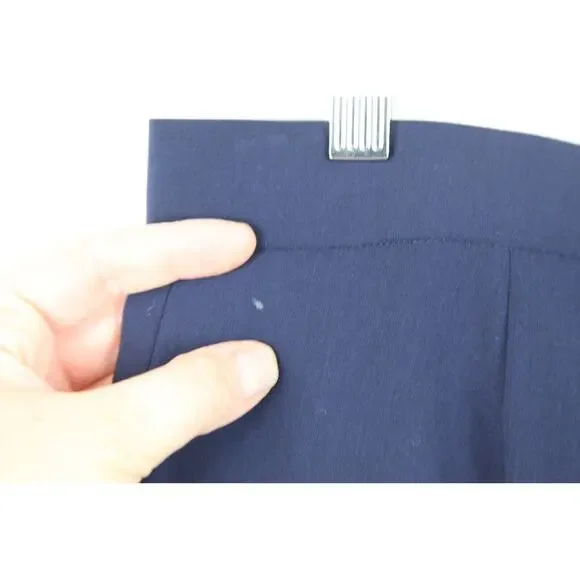 Ralph Lauren Black Label Vintage Navy Blue Dress Pants Size 10 Vintage 90s Wool - Picture 9 of 10